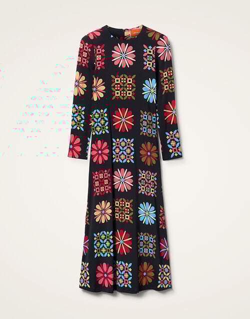 La DoubleJ Long Sleeve Swing Dress La DoubleJ Long Sleeve Swing Dress Vetrata Grande DRE0184VIS001VET0003