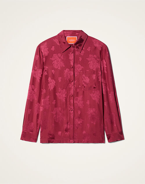 La DoubleJ Boy Shirt Solid Brick Red SHI0001JCQ133SOLIDRE06