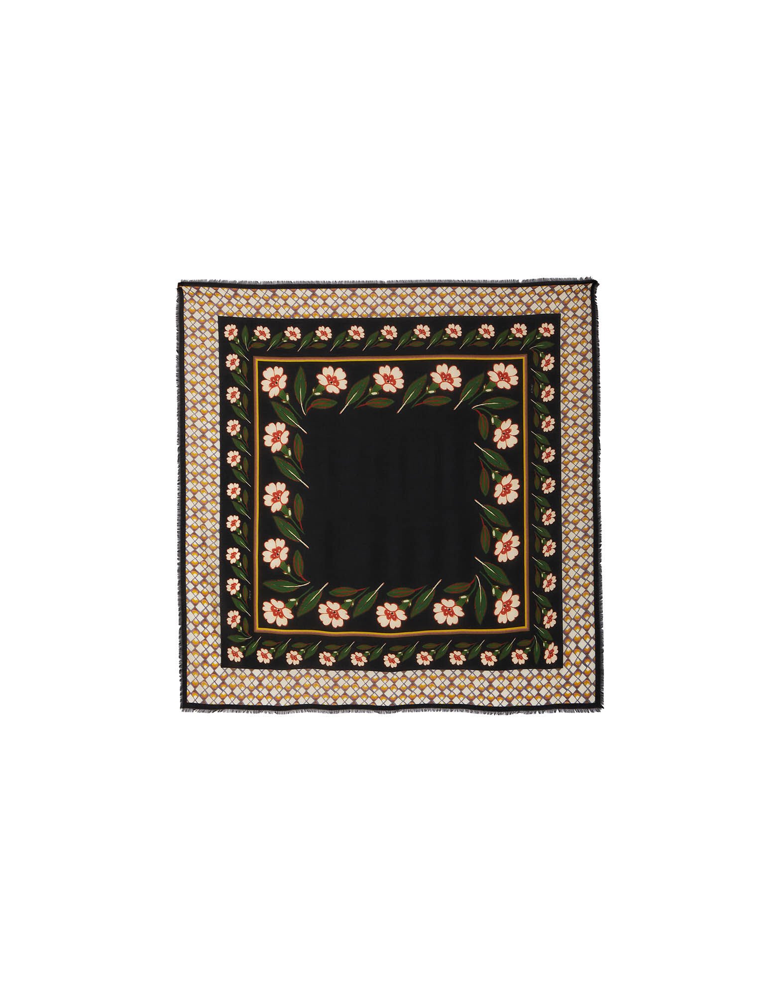 Square Scarf in Mayfair Black for Women | La DoubleJ