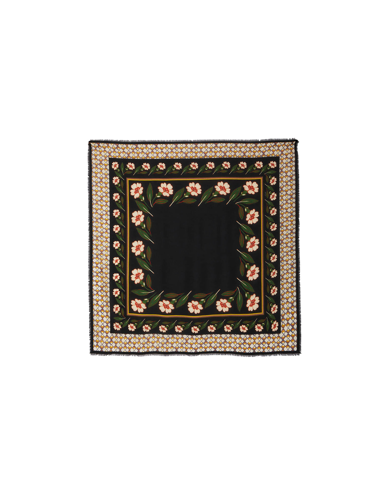 La DoubleJ Foulard 140 La DoubleJ Foulard 140 Mayfair Black SCA0060MOS001MAY01BL01