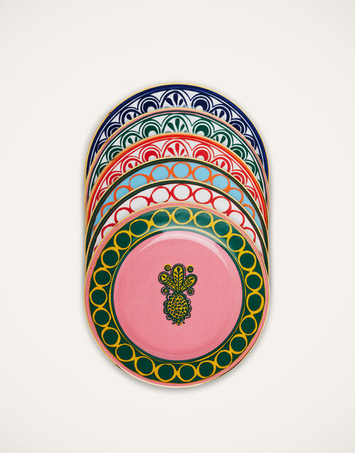 La DoubleJ Dessert Plates Set Of 6 Pineapple Mix DIS0030CER001PNP0005