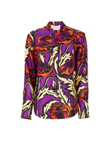 LaDoubleJ Portofino Shirt LaDoubleJ Portofino Shirt Big Blooms Viola SHI0046SIL001PFI0004