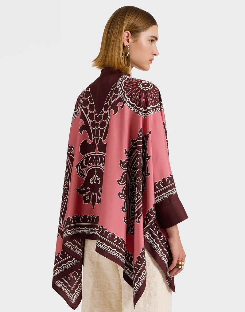 La DoubleJ Foulard Shirt La DoubleJ Foulard Shirt Oltrarno Placée Pink SHI0059SIL006OLT03PI01