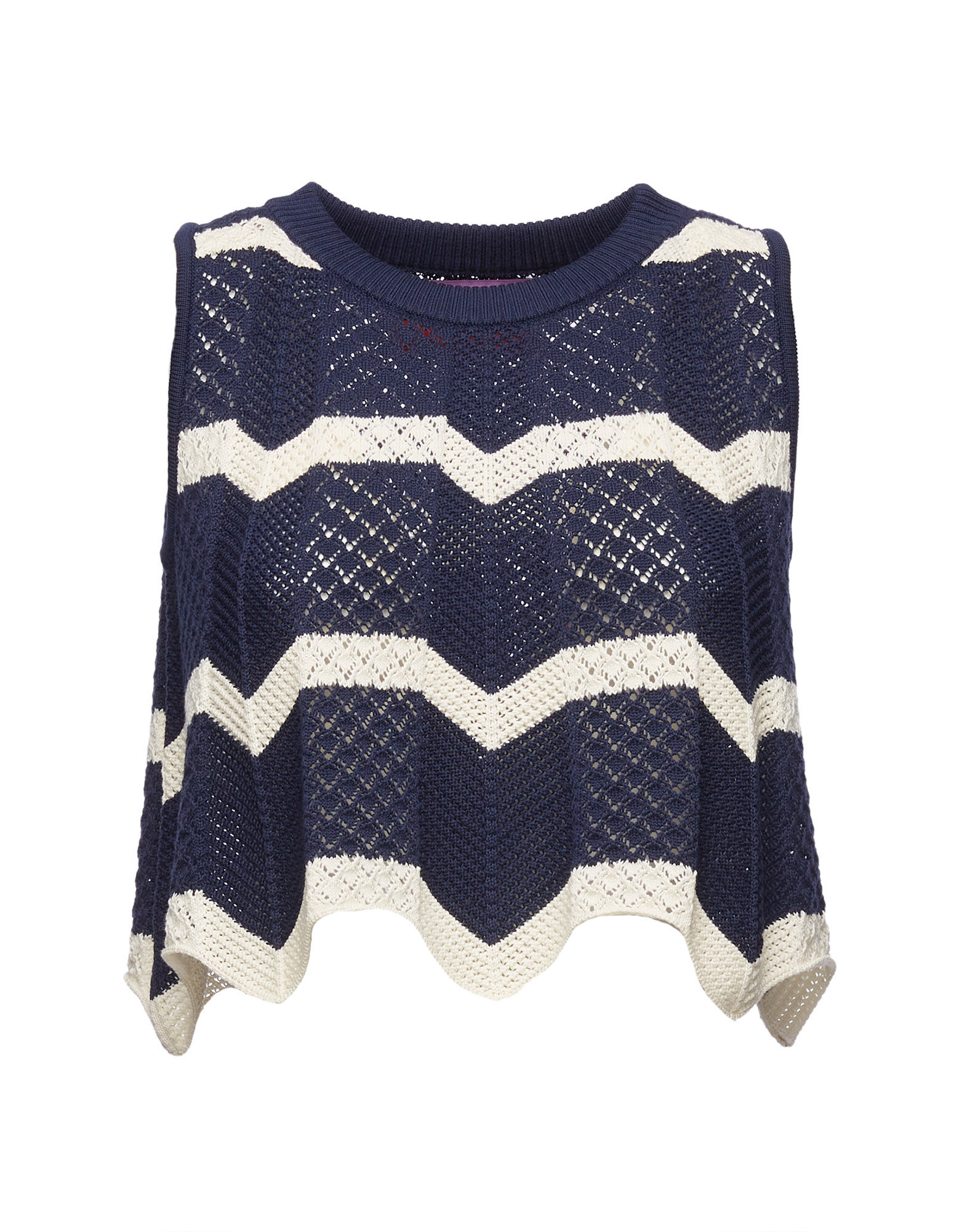 La DoubleJ Chevron Top Navy / Avorio PUL0145KNI079VA160BU06