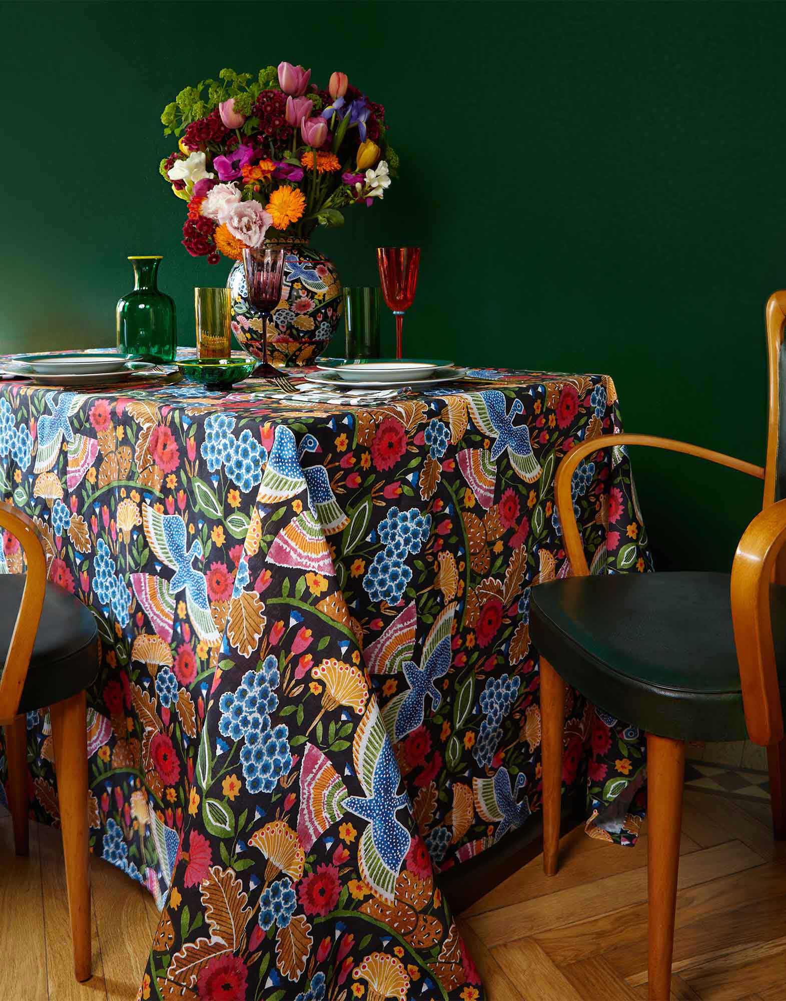 La DoubleJ Large Tablecloth Colombo Grande TBC0003LIN001COL0001