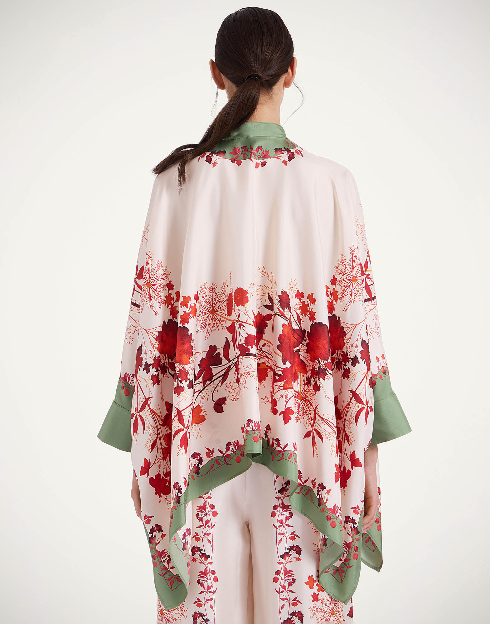 La DoubleJ Foulard Shirt Woodland Plac&eacute;e Camouflage SHI0059SIL006WOD01GR08