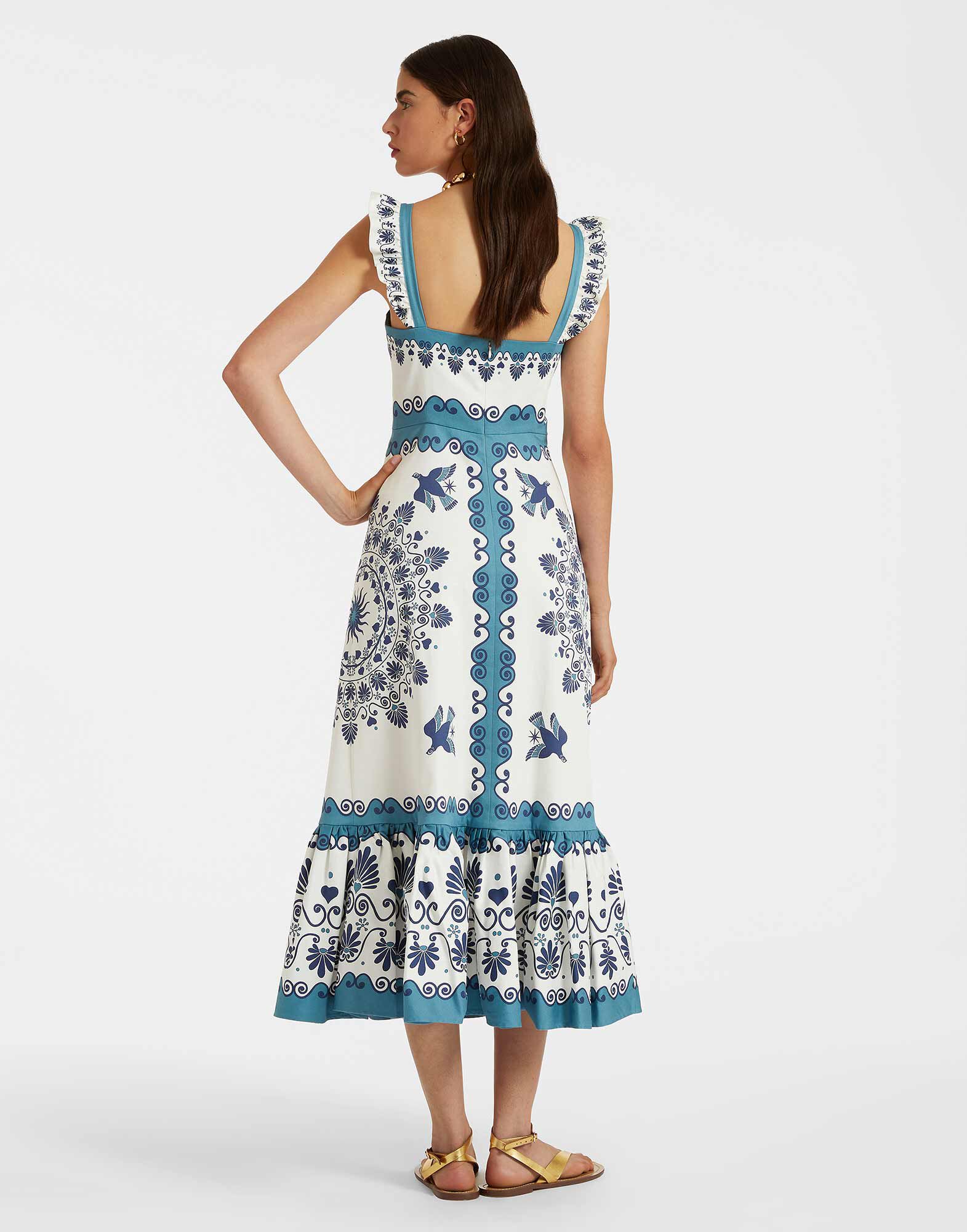 Gingerbread Dress in Olympus Placée Cream for Women | La DoubleJ