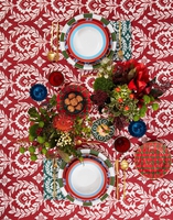 La DoubleJ Large Napkins Set Of 2 La DoubleJ Large Napkins Set Of 2 Green Garland NAP0006LIN001GRL0005