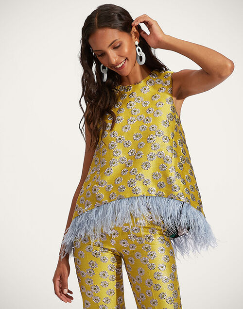La DoubleJ La Scala Top (With Feathers) Margarita TOP0013JAC039MGT0001