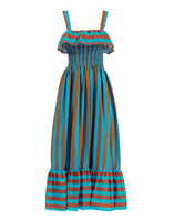 La DoubleJ Sunkissed Dress Riviera Turchese DRE0478COT039RIV02BU08