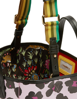 LaDoubleJ Mini Mama Tote Bag LaDoubleJ Mini Mama Tote Bag Flower Leopard Rosa BAG0004LEA002FLL0003