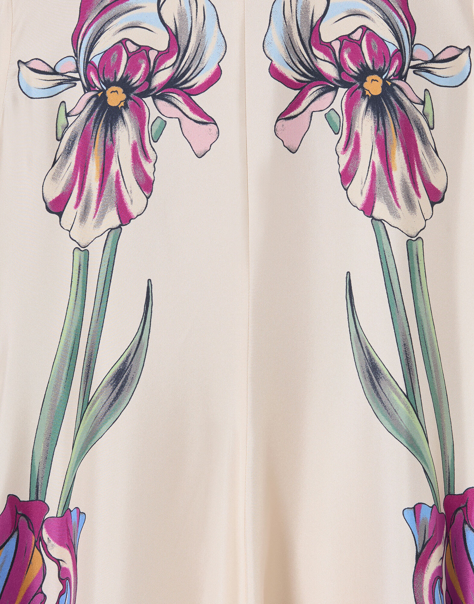 La DoubleJ Magnifico Dress Iris Plac&eacute;e Ivory DRE0232SIL006IRS07WH04