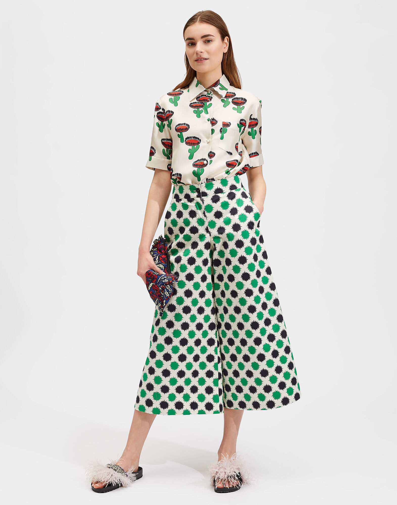 LaDoubleJ Clerk Shirt Chirpy Cactus SHI0020SIL001CHI0001