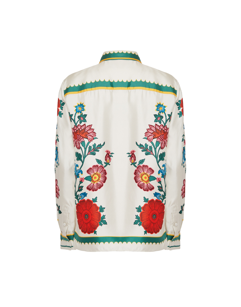 La DoubleJ Boy Shirt La DoubleJ Boy Shirt Dragonflower Placée Multicolor SHI0040SIL001DRE05MU01