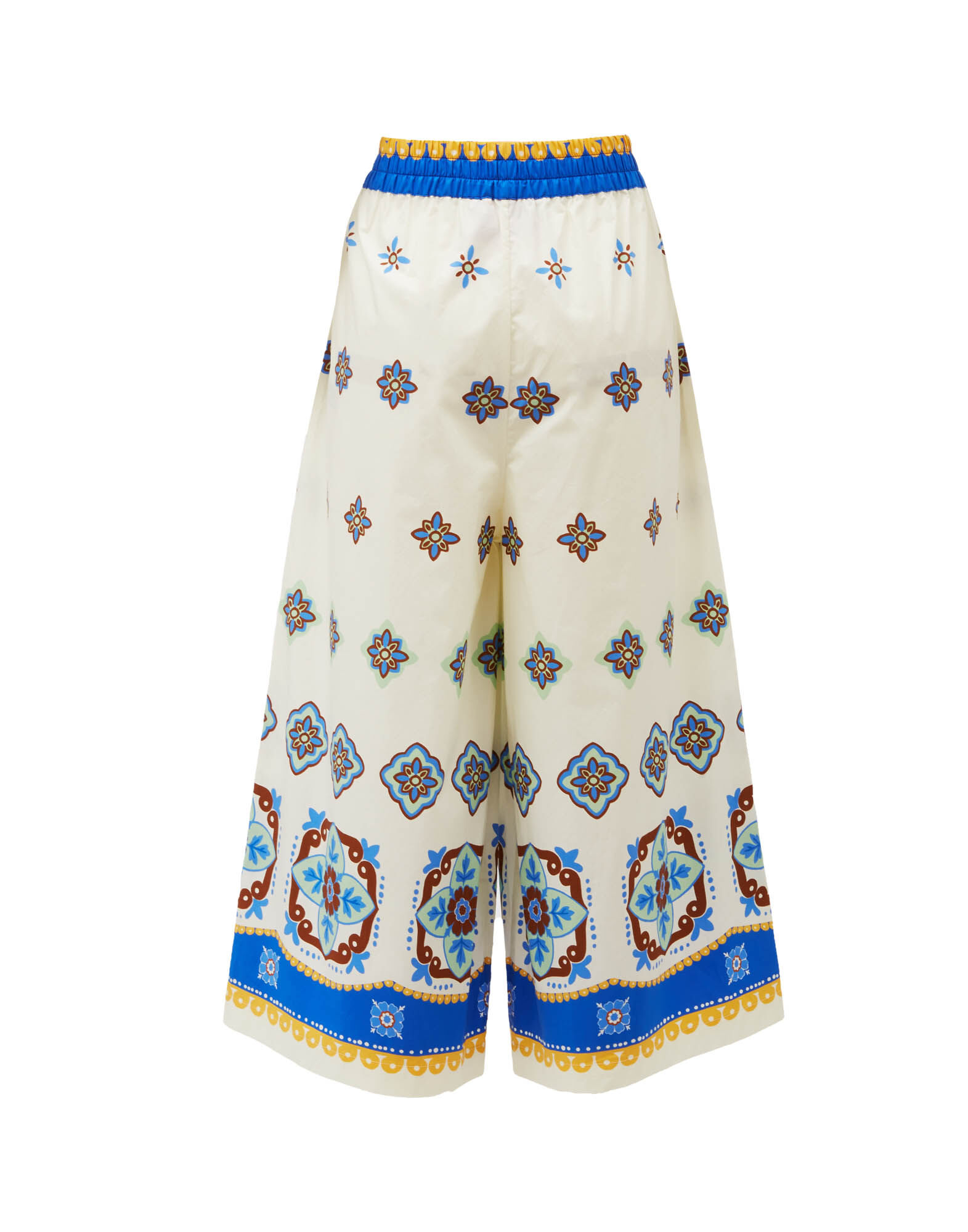 La DoubleJ Cortile Pants Tiles Degrade Placed White TRO0082COT015TIL02WH01