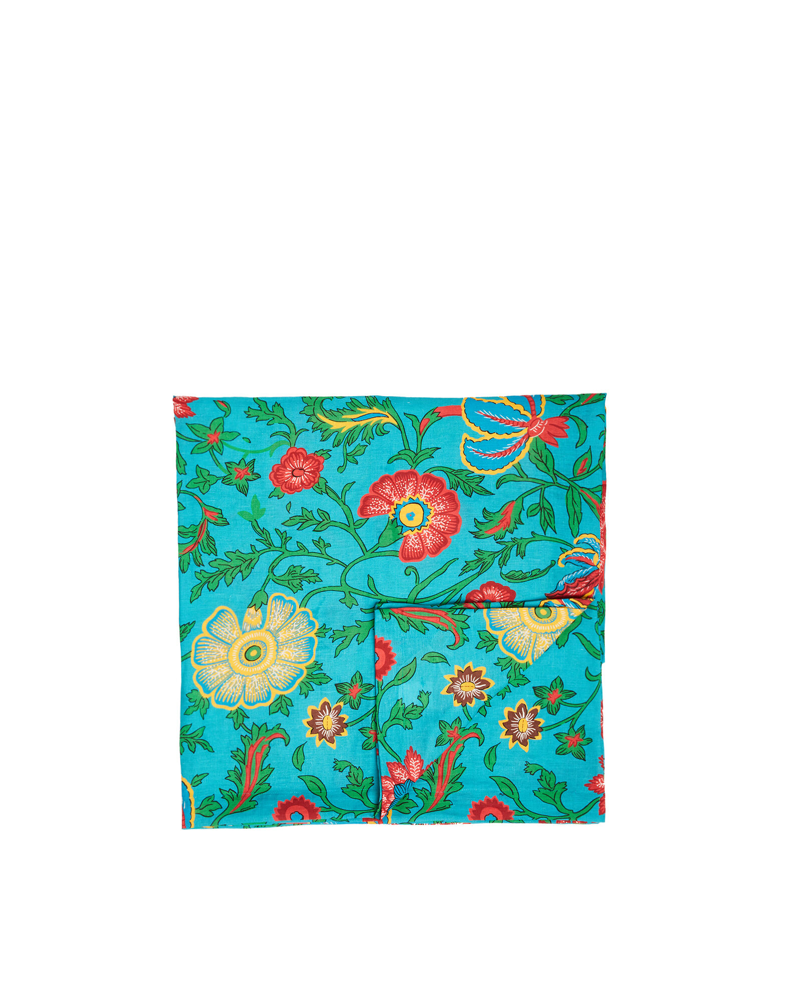 La DoubleJ Large Tablecloth (180x350) Dragon Flower Turchese TBC0003LIN001DRA0005