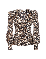 LaDoubleJ Smokin&#39; Hot Shirt Leopard SHI0015CRE001LEO0001