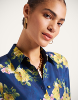 La DoubleJ Boy Shirt La DoubleJ Boy Shirt Riptide Midnight Blue SHI0001SIL001RIP01BU04