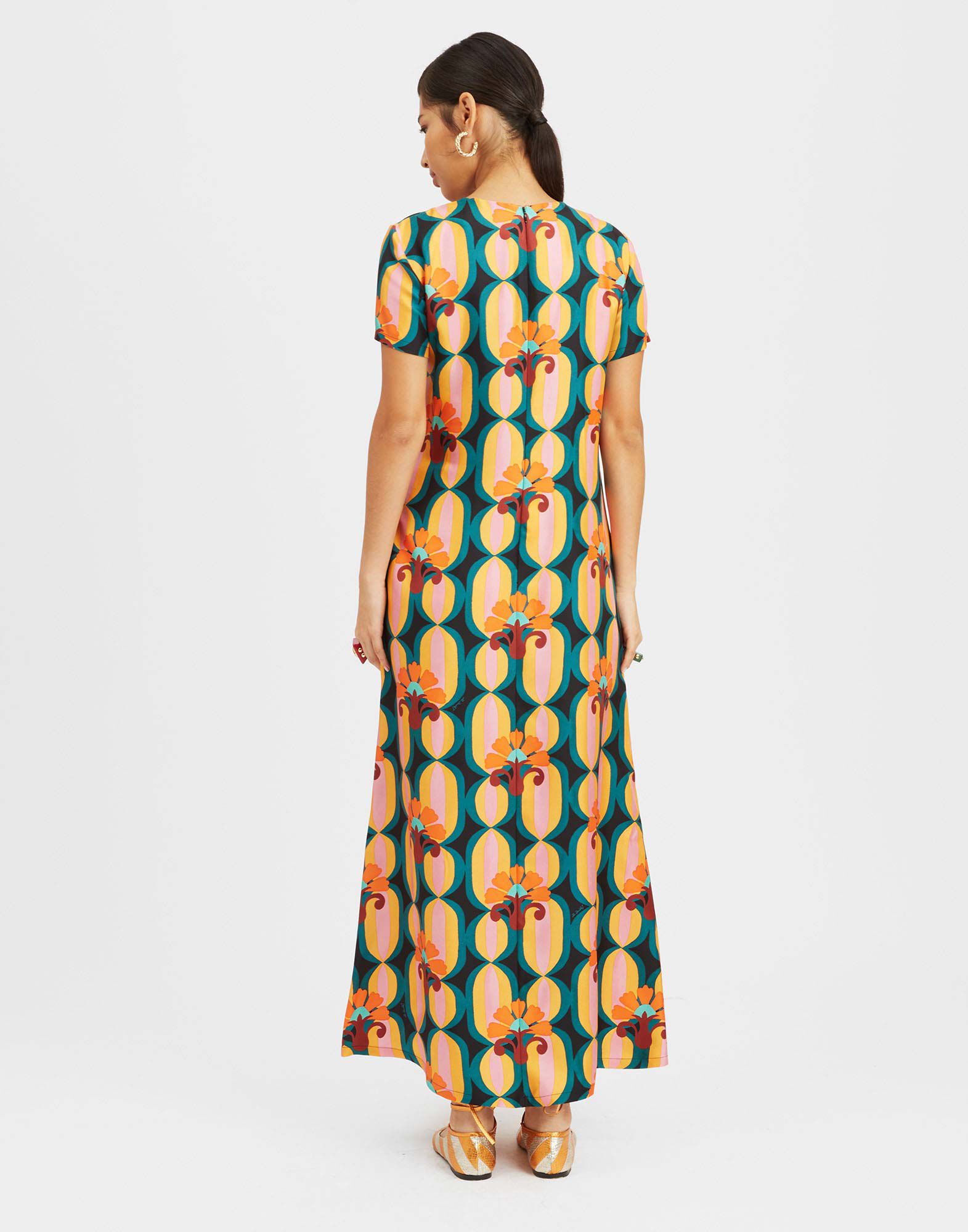 La DoubleJ Swing Dress Arcturus Blue Petrol DRE0001SIL001ARC01BU05