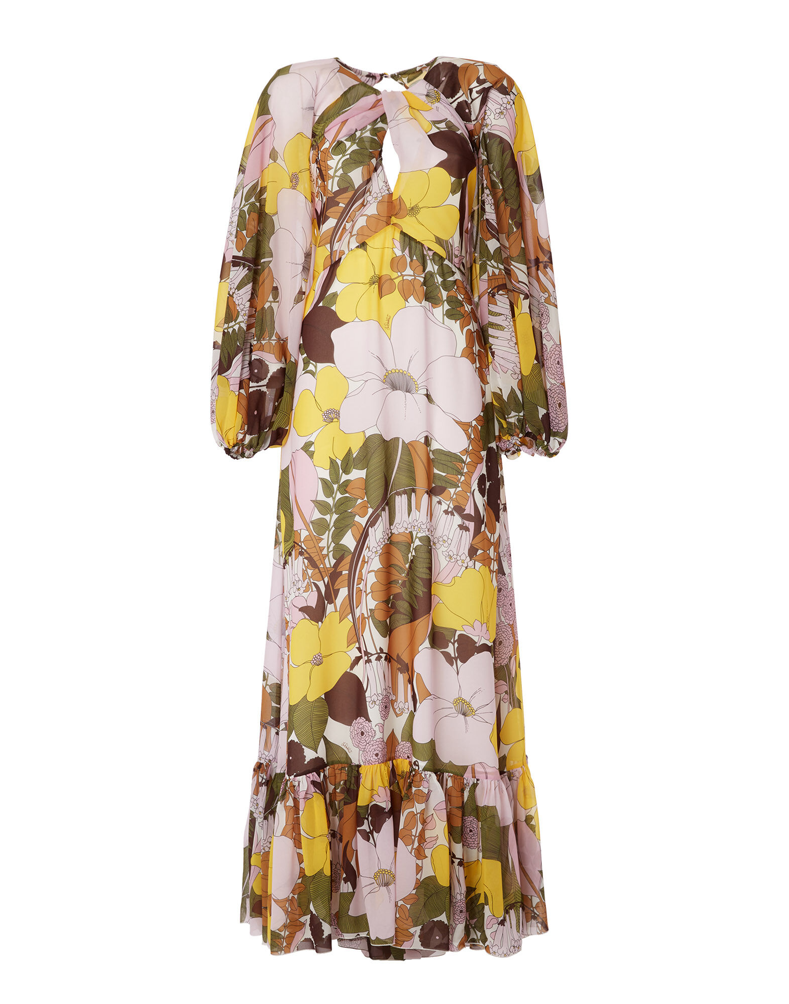 La DoubleJ Eve Dress Big Flower Rose DRE0555CHF001BFL03PI01