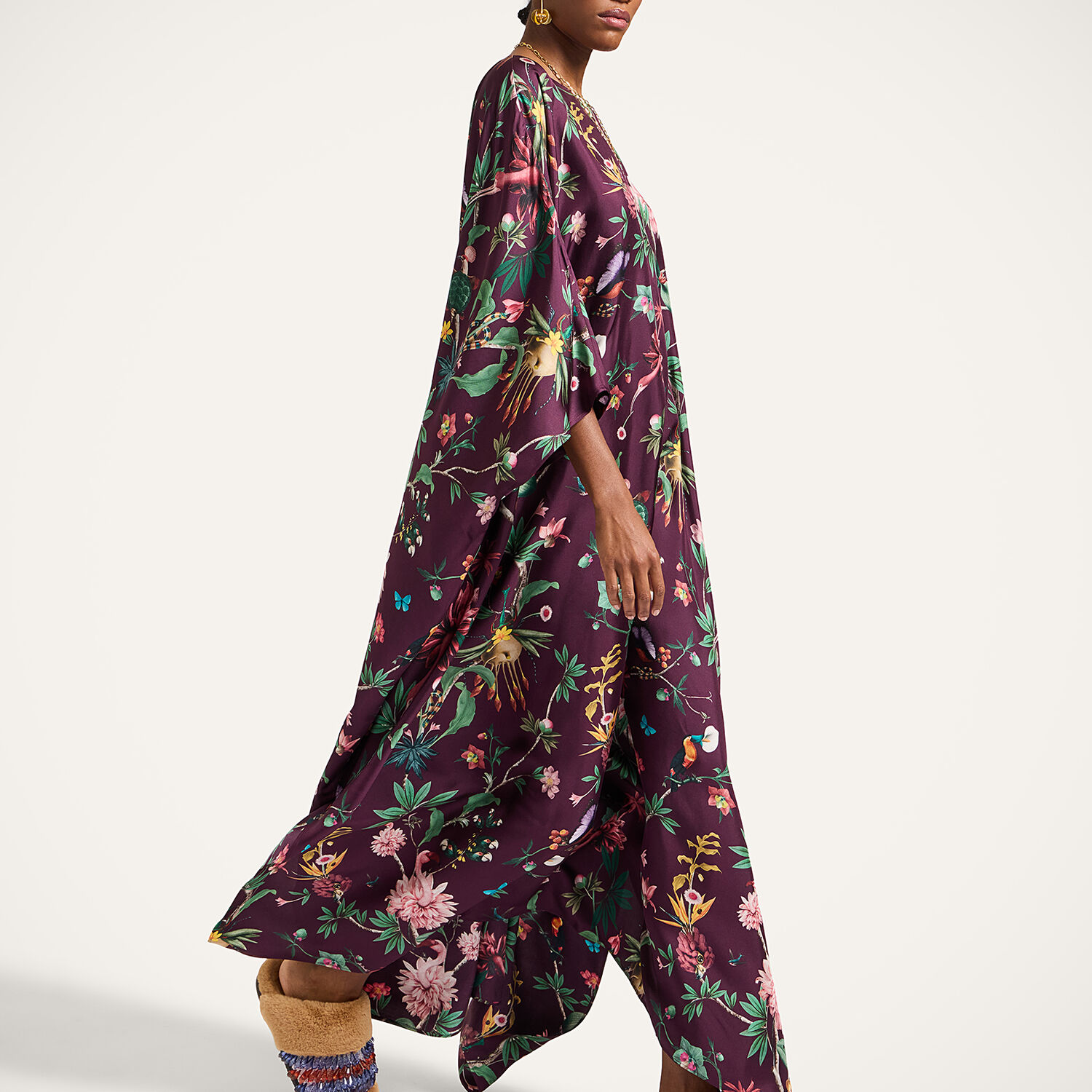 La Doublej Square Kaftan In Brown