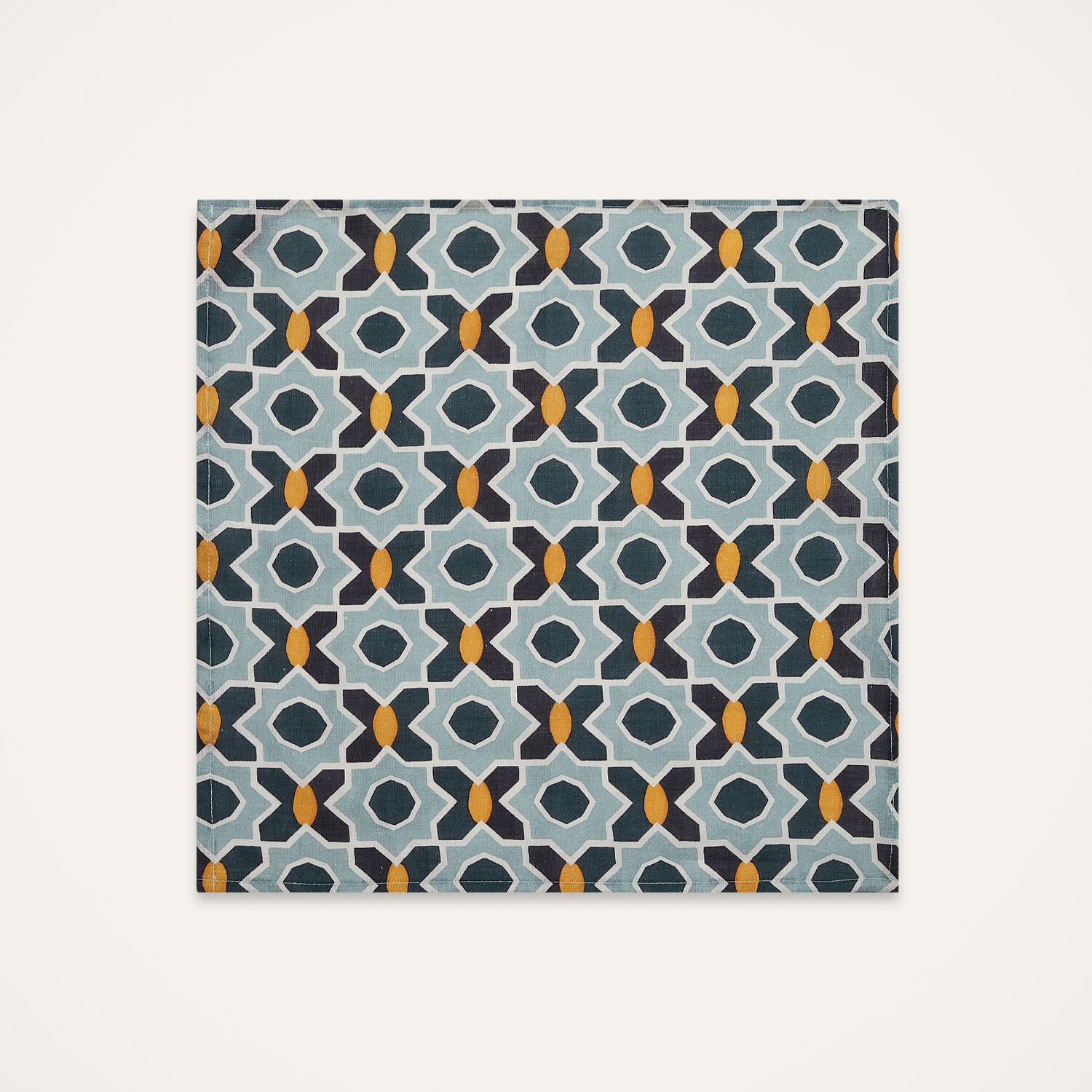 La Doublej Large Napkins Set Of 2 In Plaza Small Light Blue