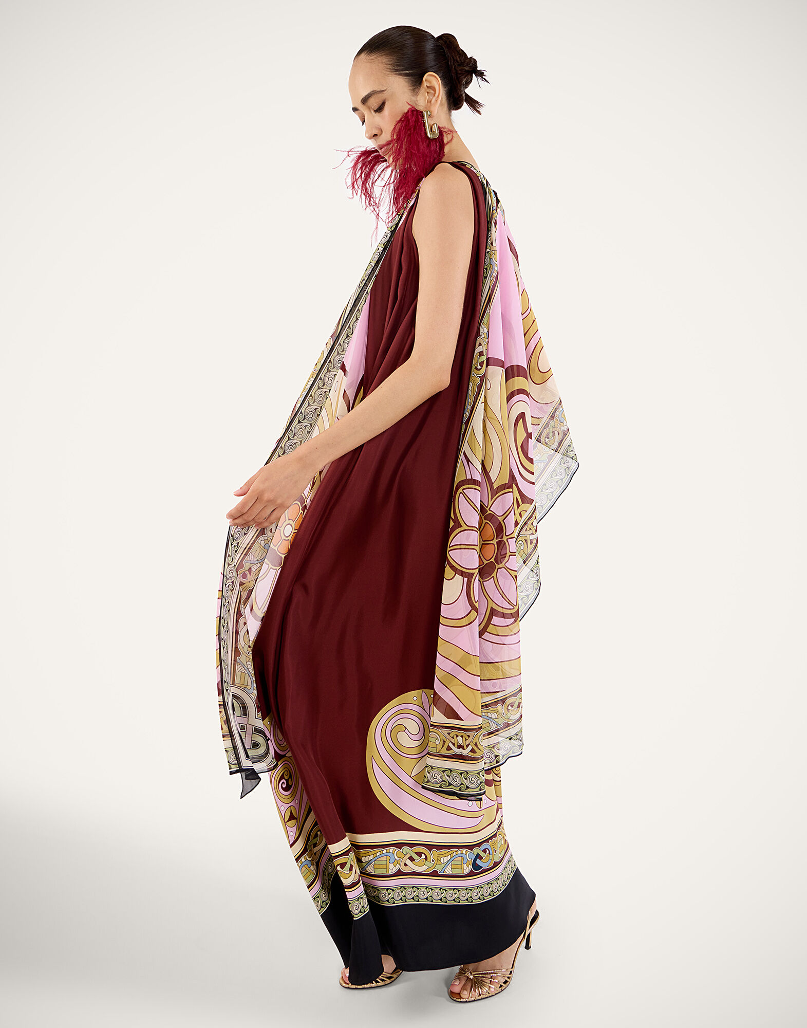 La DoubleJ Maria Cape Kells Plac&eacute;e Pink SCA0092SIL014KEL03PI01