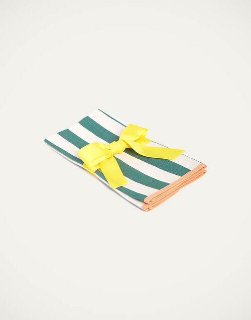 La DoubleJ Large Napkins Set Of 2 La DoubleJ Large Napkins Set Of 2 Riviera Green NAP0010LIN001RIV07GR02
