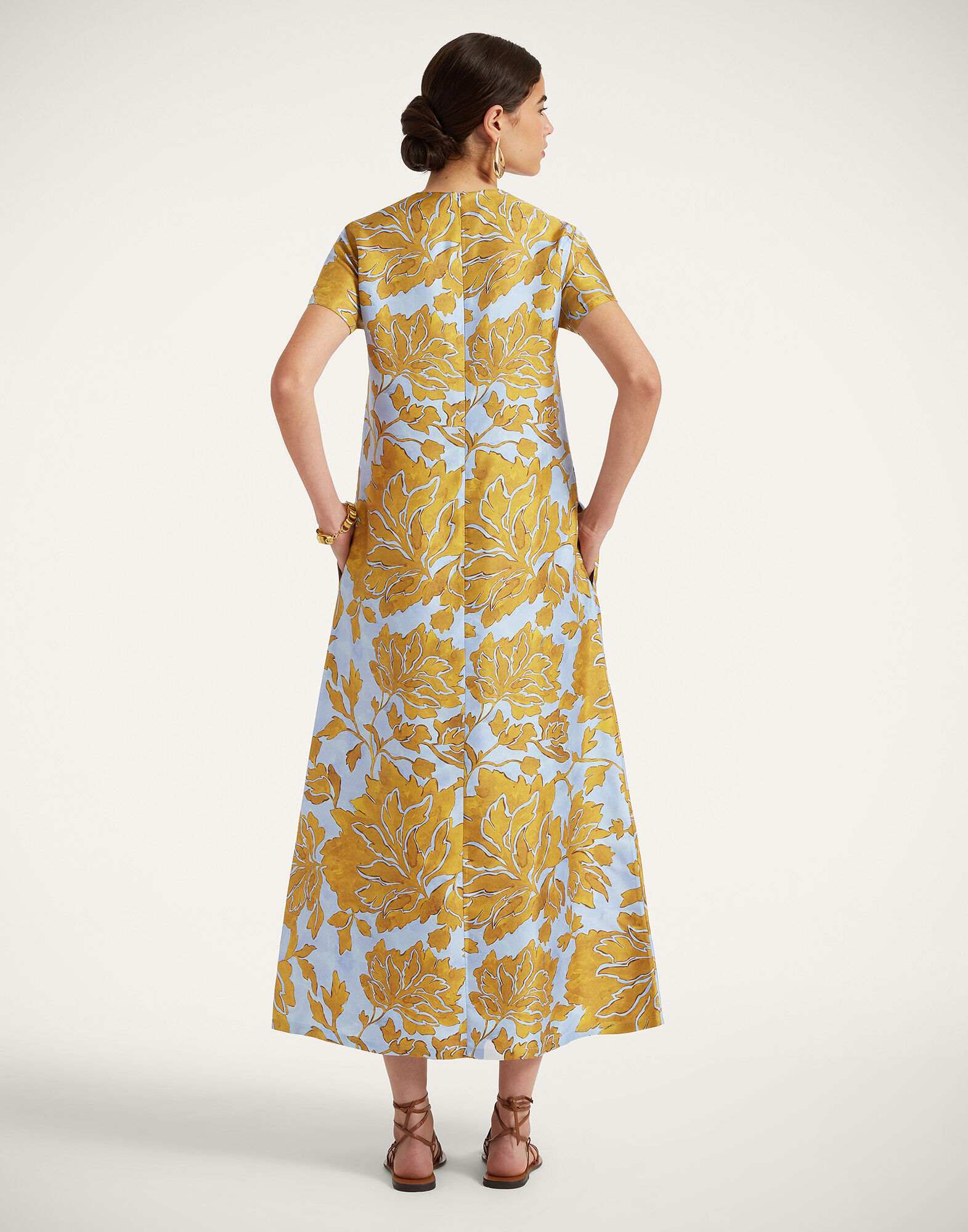 La DoubleJ Swing Dress Tangle Light Blue DRE0001SIL001TAN01BU01