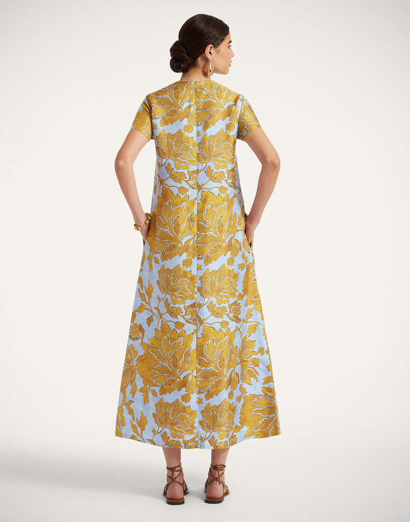 La DoubleJ Swing Dress La DoubleJ Swing Dress Tangle Light Blue DRE0001SIL001TAN01BU01