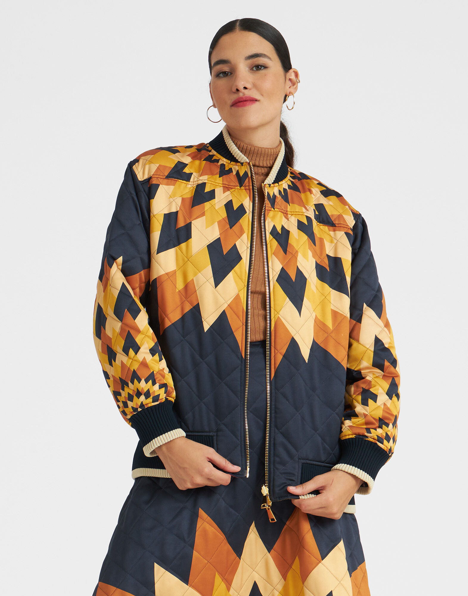 Suki Jacket in Egyptian Sun Placée Gold for Women | La DoubleJ