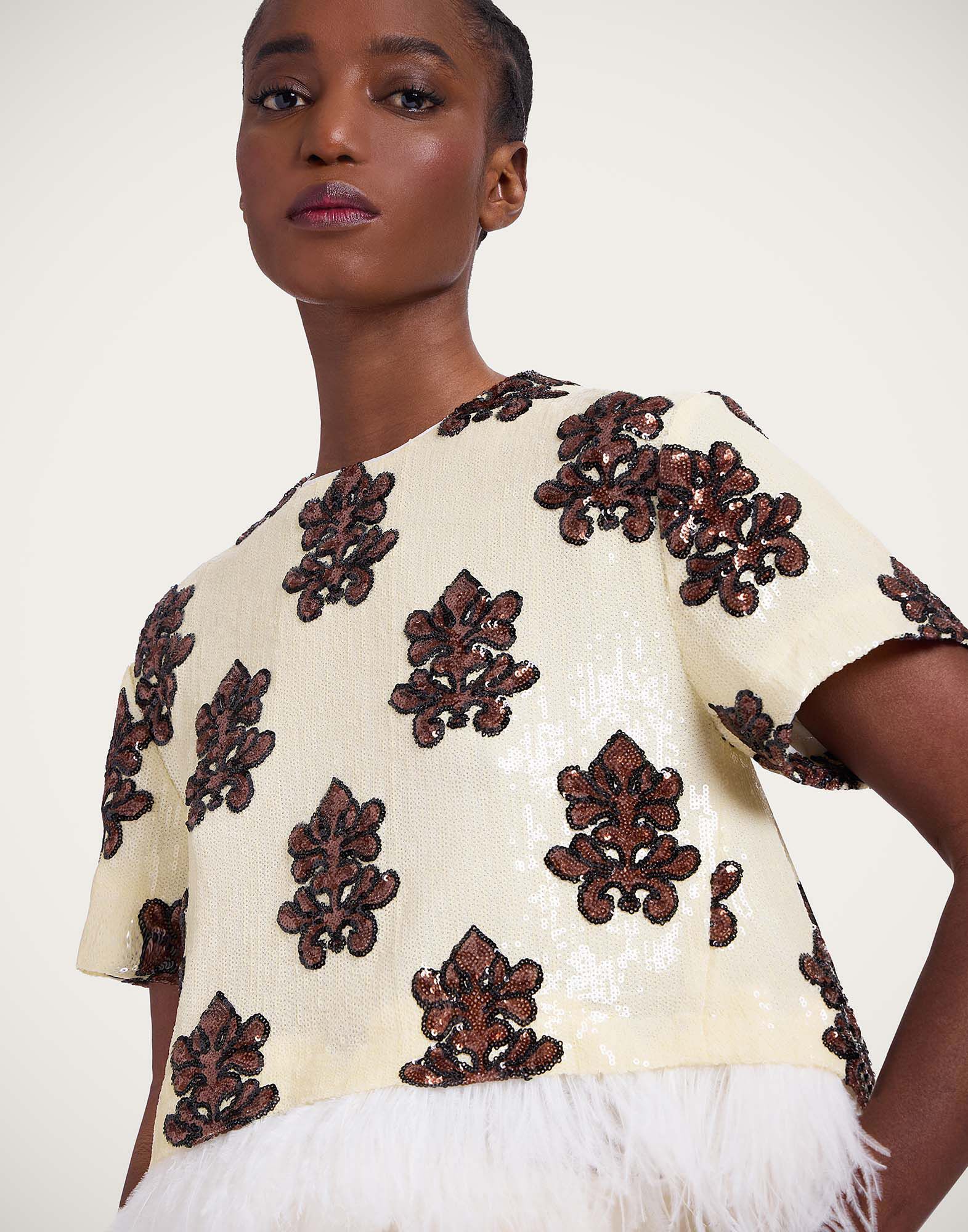 La DoubleJ La Scala Tee Herald Pink TSH0040PAI006HRL04PI01