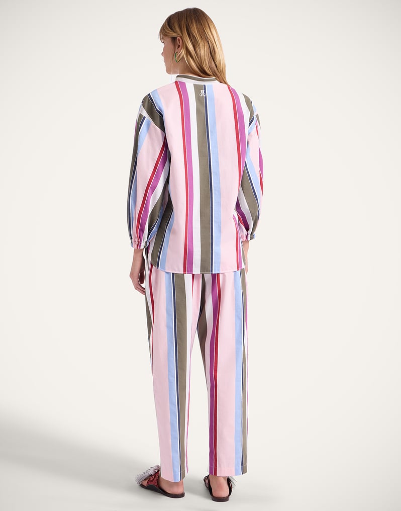 La DoubleJ Drawstring Pants La DoubleJ Drawstring Pants Stripes Multicolor Pink TRO0053COT078CLB22PI01