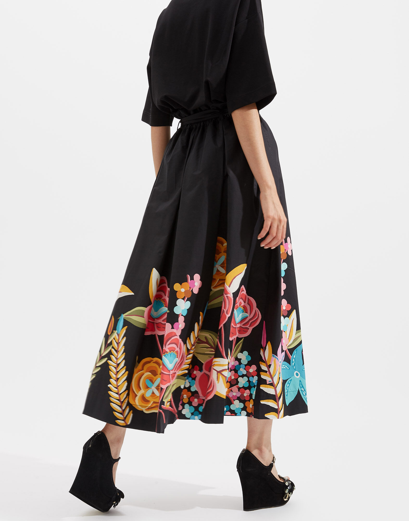 La DoubleJ Sardegna Skirt Autunno Plac&eacute;e SKI0044COT015AUT0001