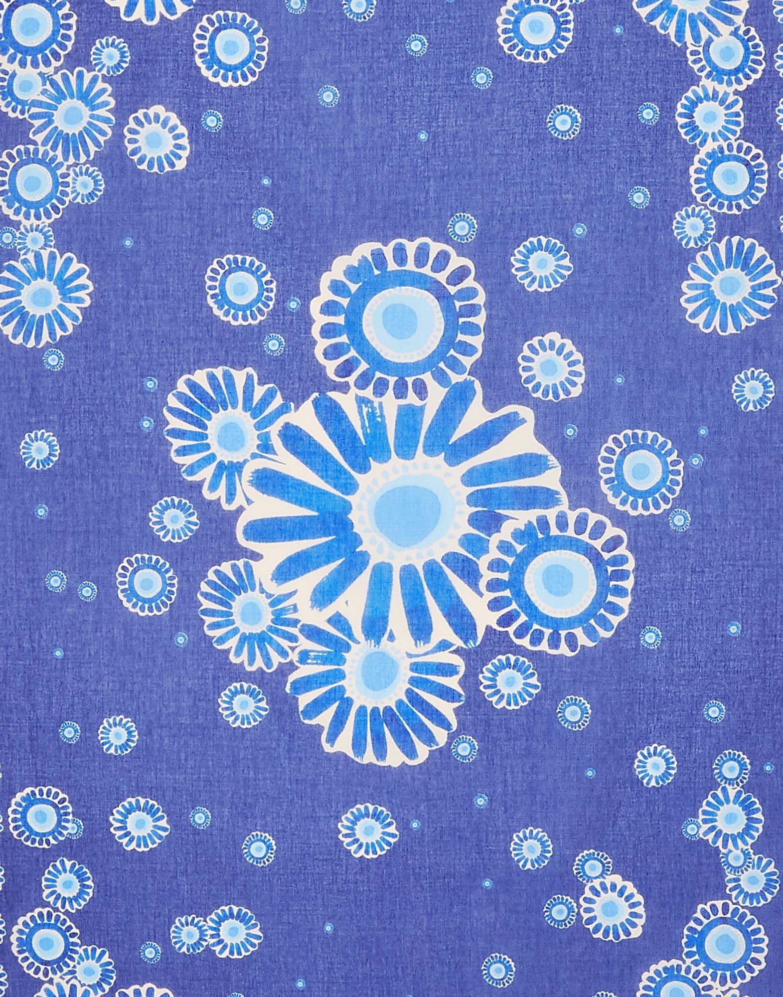 La DoubleJ Pareo (98X140) Daisy Plac&eacute;e Blue SCA0020COT021DAY0009