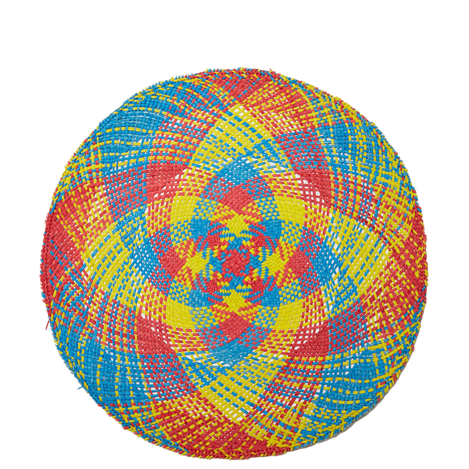 LA DOUBLEJ STRAW TABLEMAT AND COASTERS SET OF 2