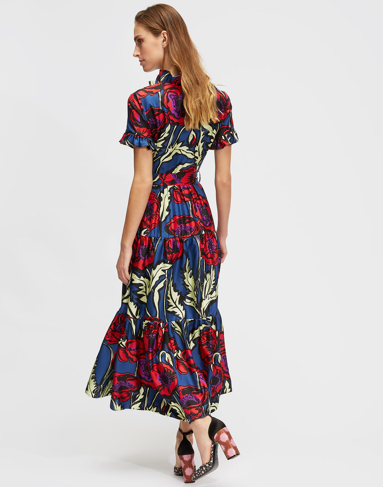 LaDoubleJ Long And Sassy Dress Big Blooms DRE0017SIL001PFI0001