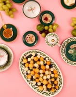 La DoubleJ Oval Platter La DoubleJ Oval Platter Libellula Green PLA0002CER001LIB03GR02