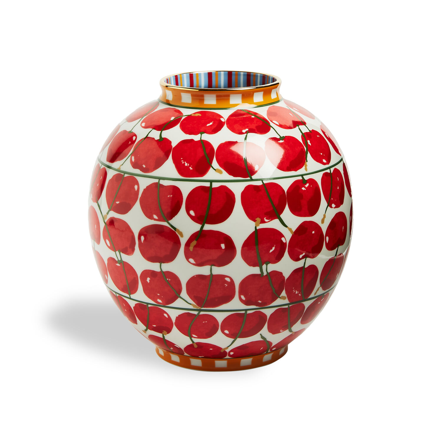 La Doublej Bubble Vase In Cherries Avorio