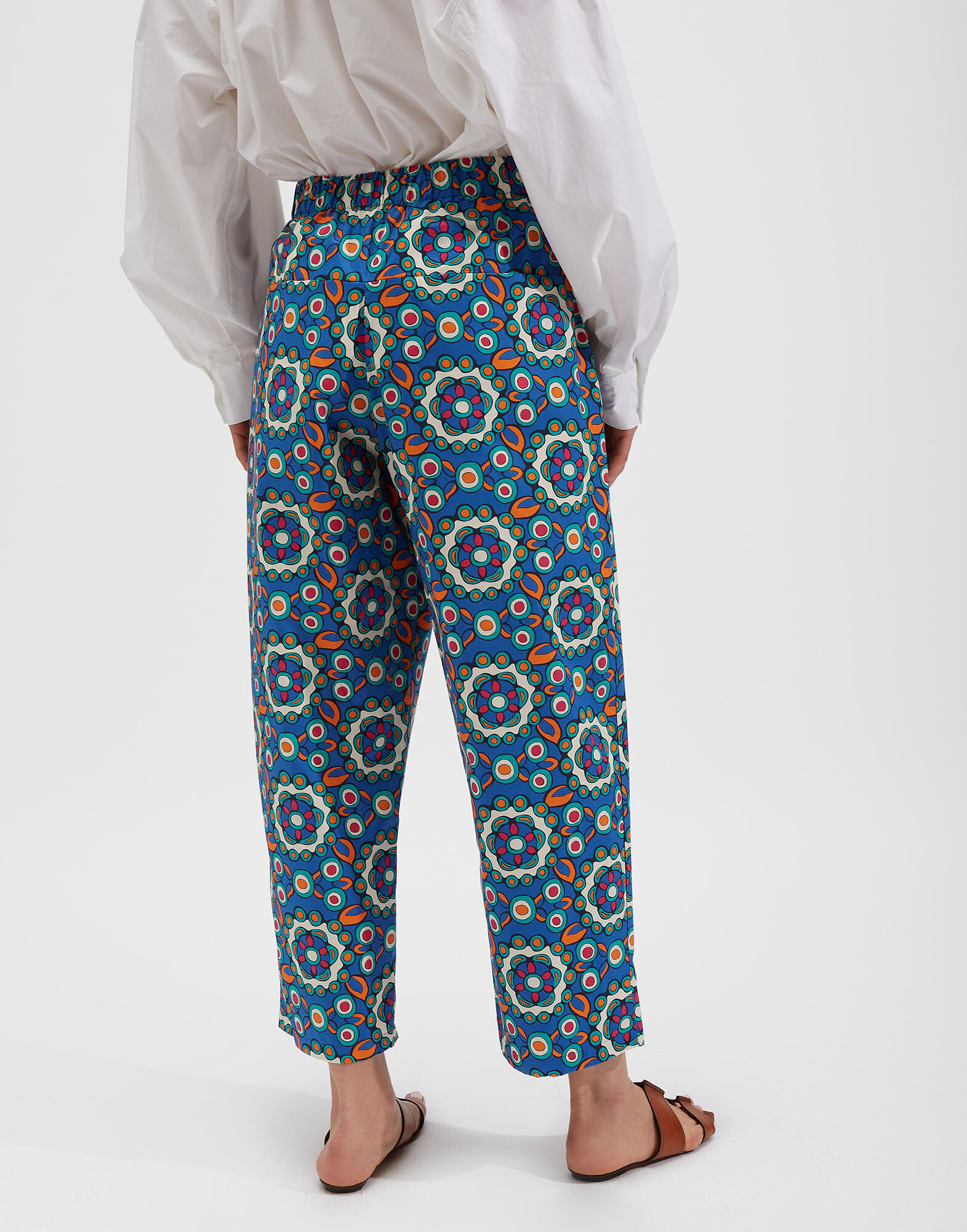 LaDoubleJ Carrot Pants Kaleidoscope Bluette TRO0036COT001KAL0005