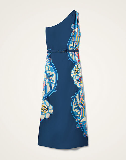 La DoubleJ Roy Dress Lemuria Plac&eacute;e Blue DRE0304SIL006LEM02BU03