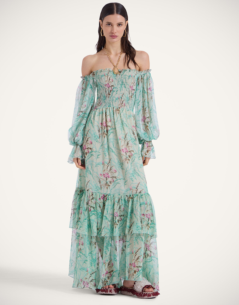 La DoubleJ Mayflower Dress La DoubleJ Mayflower Dress Heath Mint DRE0851CRE009HEA01GR11