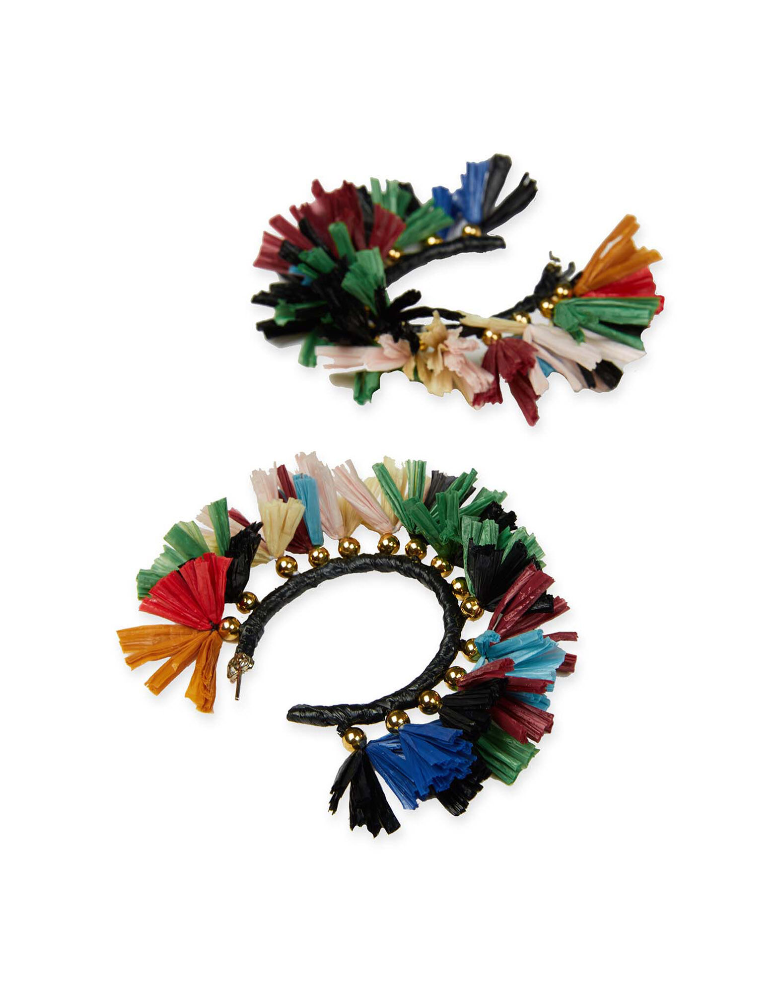 LaDoubleJ Hoop Earrings Multicolor EAR0007RAF001MUL0002
