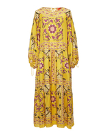 La DoubleJ Vesta Dress Melograno Giallo Plac&eacute;e DRE0302SIL009MEL0007