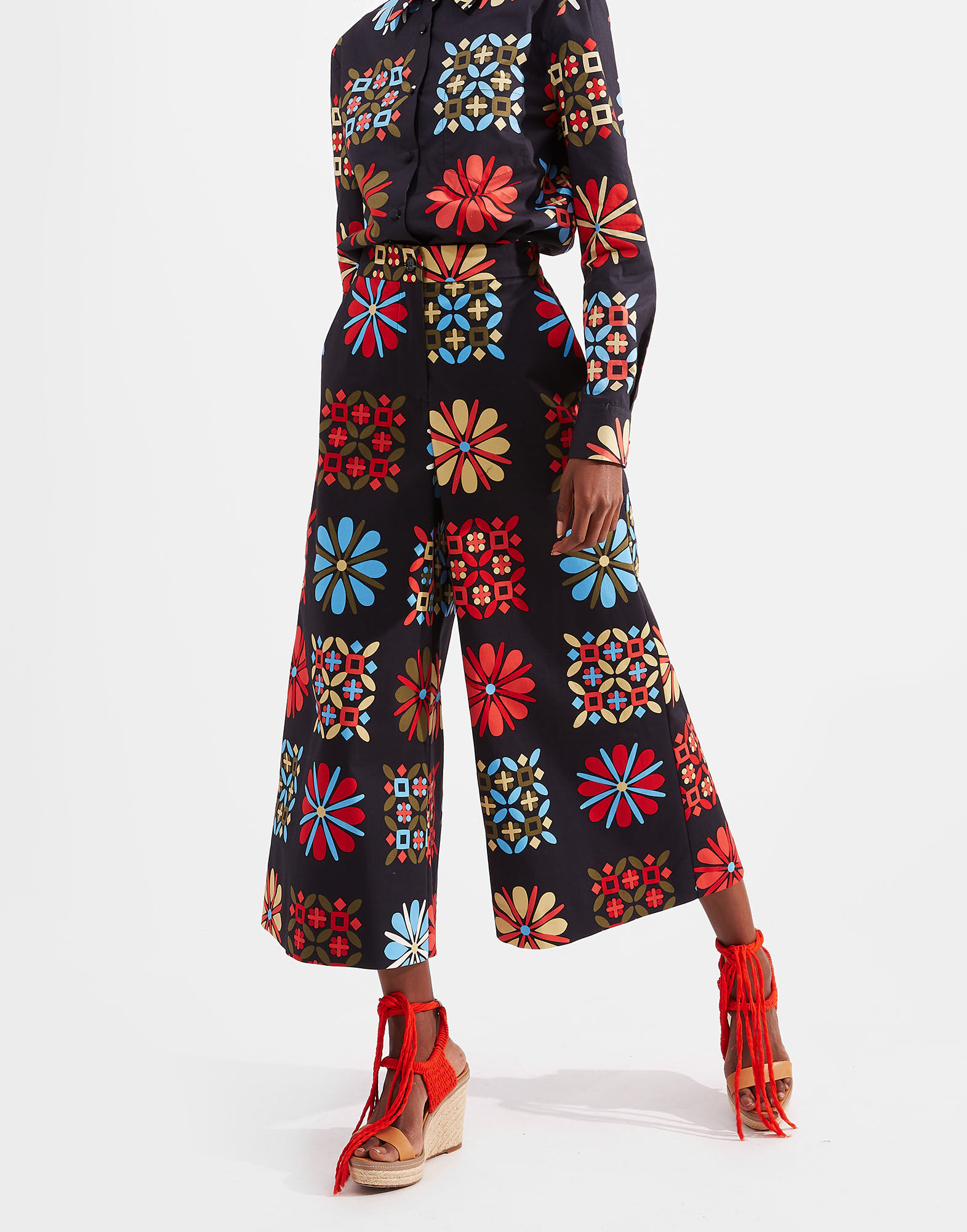 LaDoubleJ Coulotte Pants Vetrata Grande TRO0027COT006VET0003