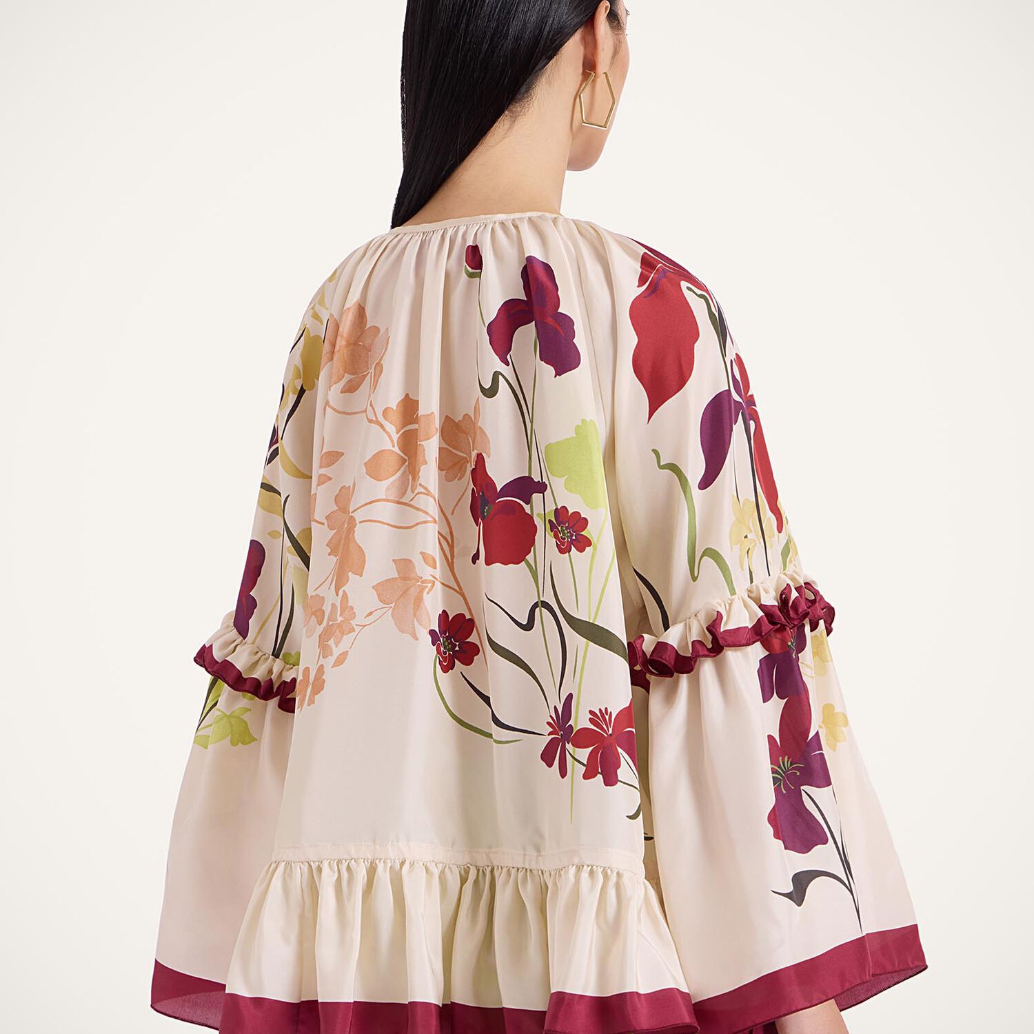 La Doublej Ruffled Blouse In Corsage Placée Ivory