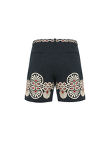 La DoubleJ Boyfriend Shorts La DoubleJ Boyfriend Shorts Medallion Placée Black TRO0131COT058MED01BL01