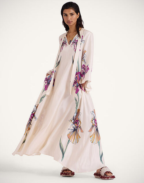 La DoubleJ Magnifico Dress Iris Placée Ivory DRE0232SIL006IRS07WH04