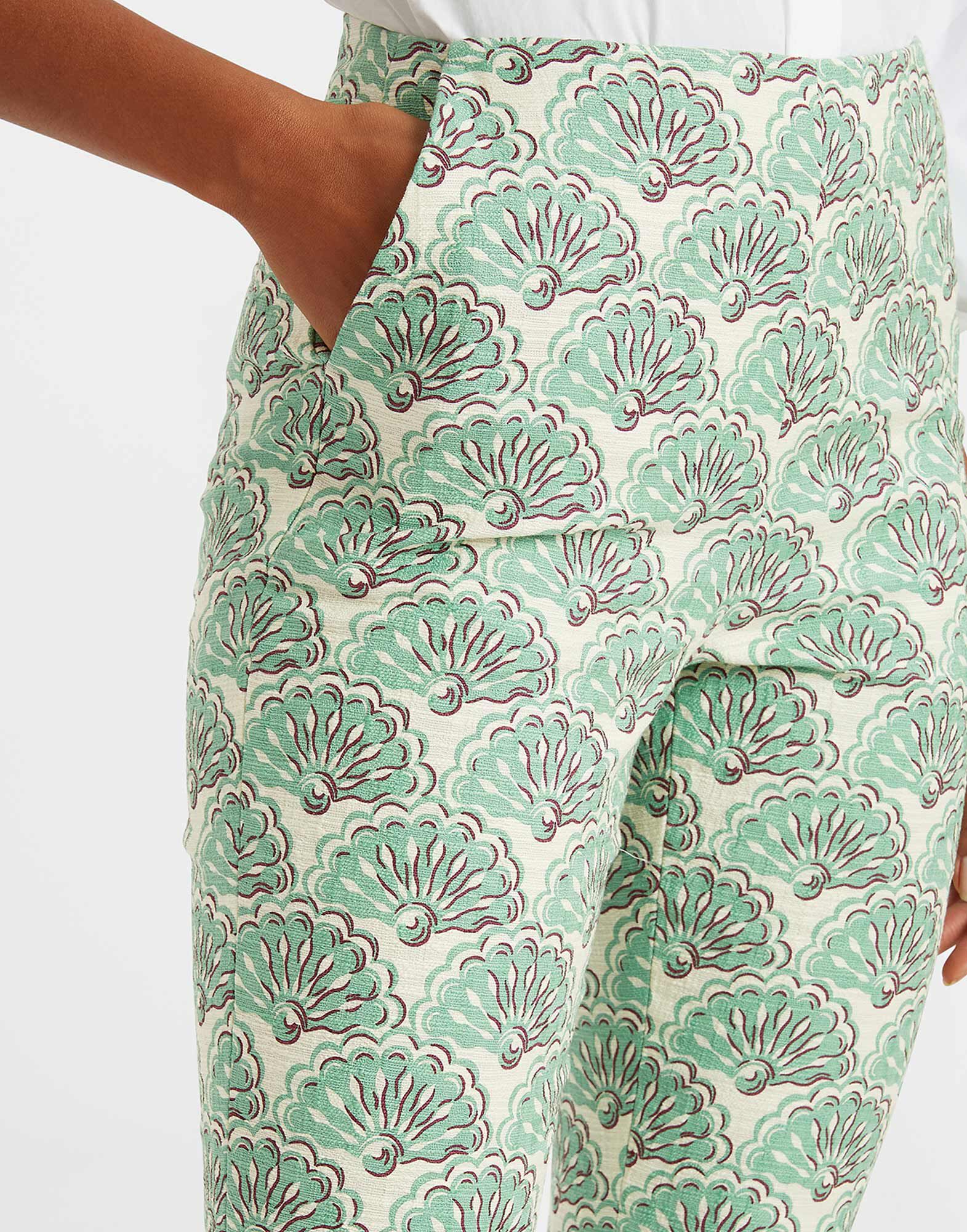 La DoubleJ Torero Pants Fans Mint TRO0120COT005FAN01GR11