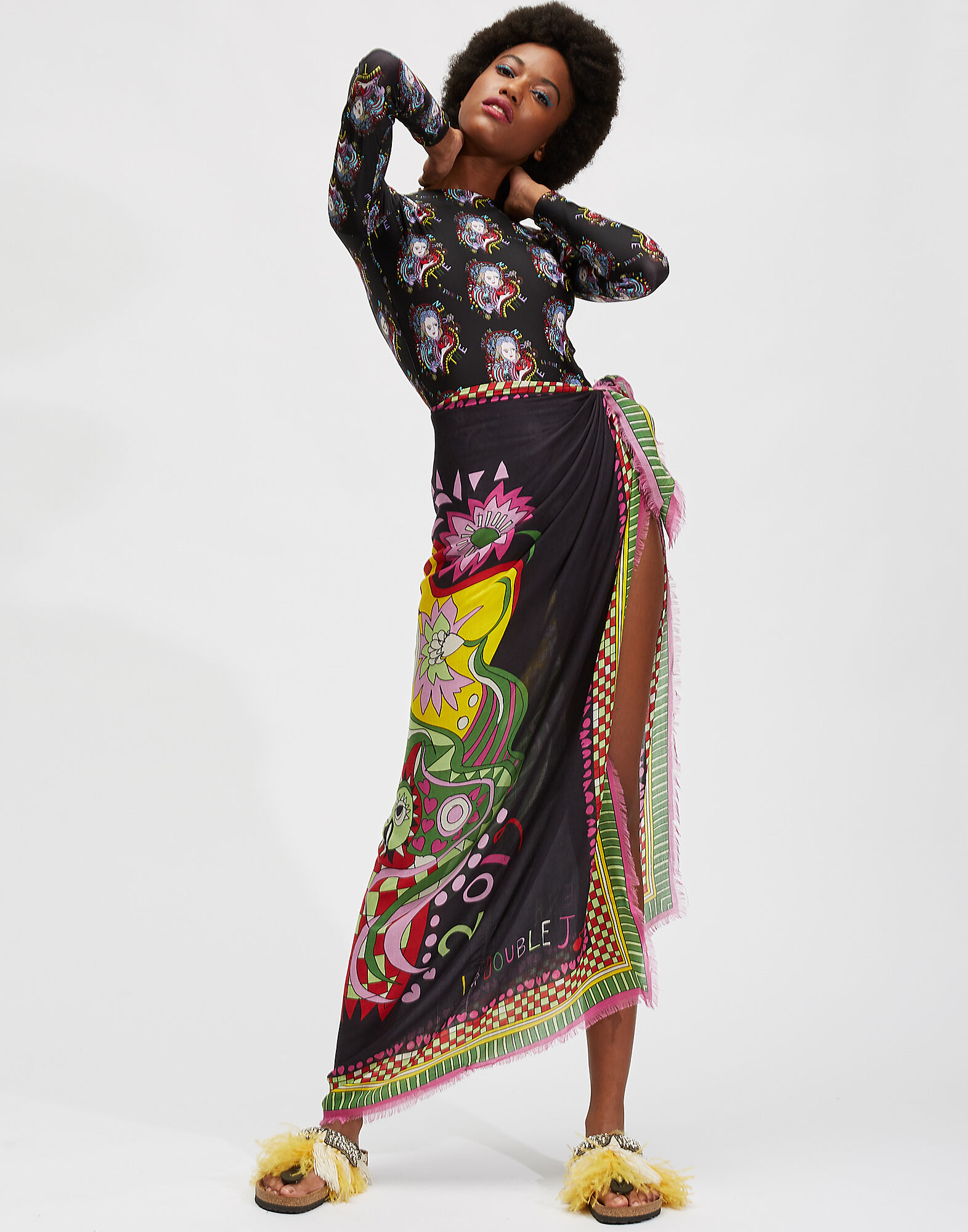 LaDoubleJ Square Scarf Athena SCA0006MOC001ATH0002